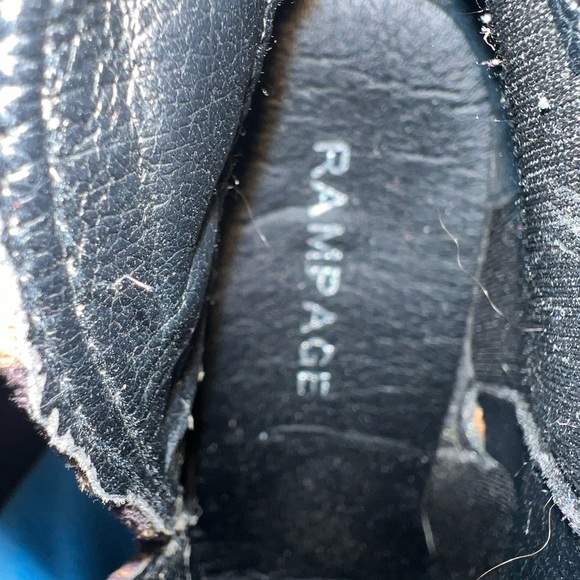 Rampage Animal Print Micro Jesy Wedge Booties.  Gently worn. - Picture 5 of 6